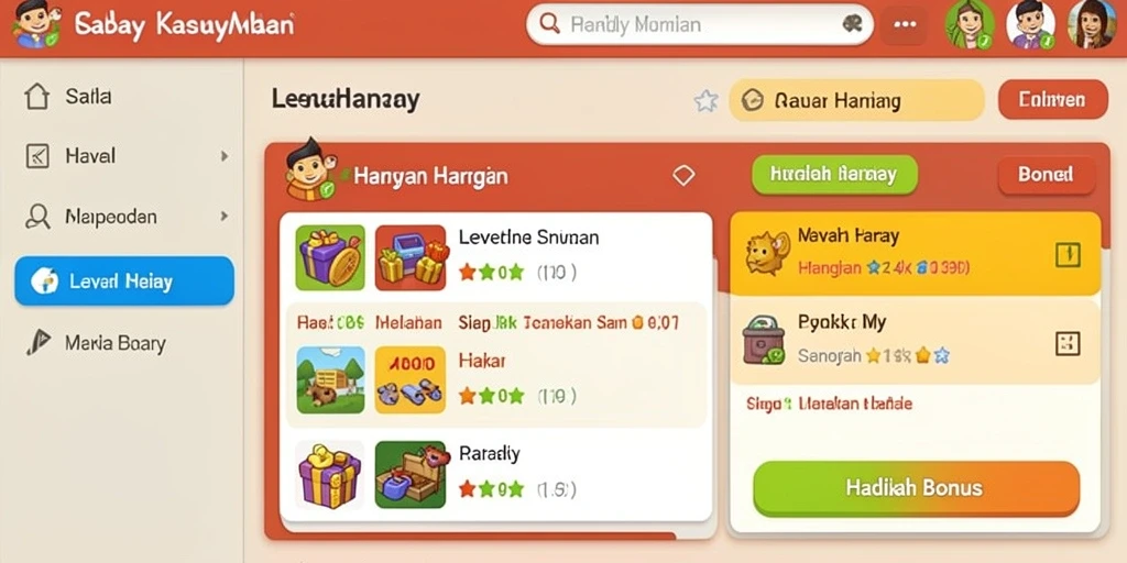 Tampilan antarmuka yang intuitif dan menarik.